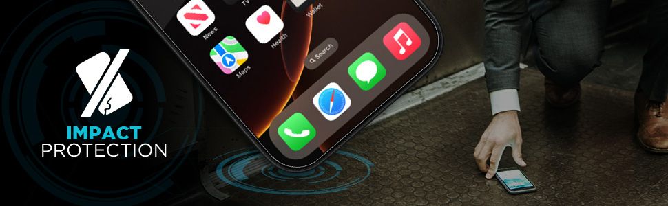 9H ballistic glass screen protector for iPhone 16 Pro absorbs drop and impact force