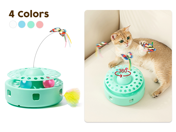 3 in 1 Cat Toy Green