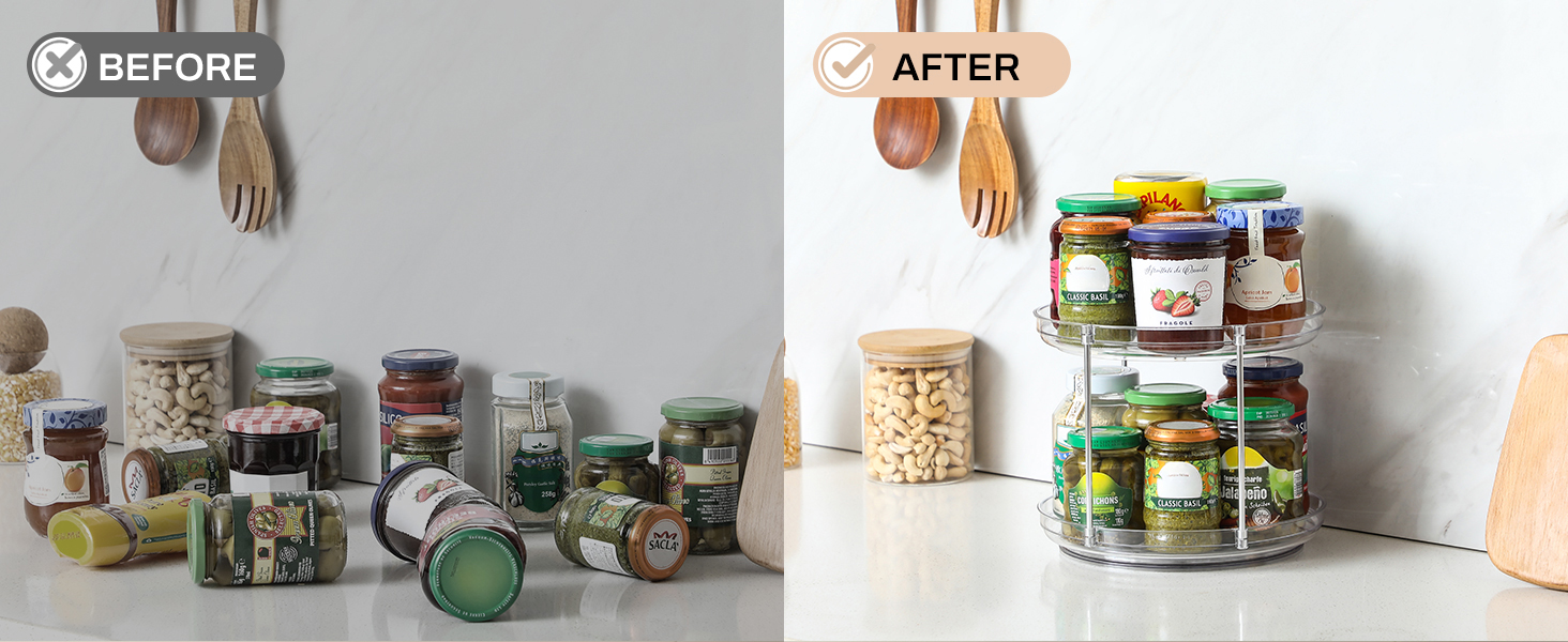 lazy susan turntable organizer