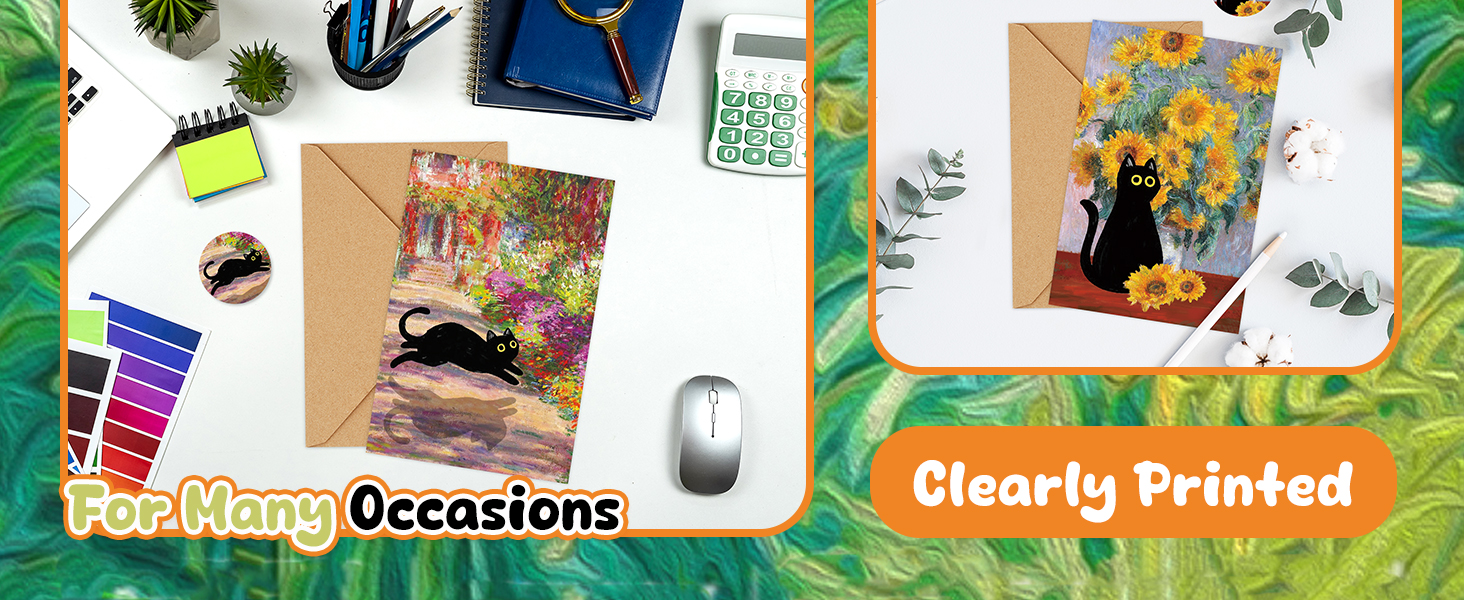 Floral Animal Blank Note Card With Envelope Matching Seal Sticker