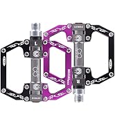 TXJ Sports Mountain Bike Pedals Sealed Bearing Non-Slip Aluminium Alloy Bicycle Pedals for BMX MT...