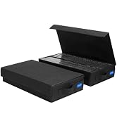 BOATISLE Cassette Tape Storage Box with Handles and Lid – Cassette Tape Holder and Organizer with...