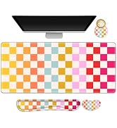 NXZGO Large Gaming Mouse Pad Set, 4 in 1 Ergonomics Keyboard Desk Mat with Memory Foam Wrist Rest...