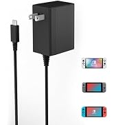 Charger for Nintendo Switch,39w AC Power Nintendo Supply Adapter 15V 2.6A Fast Charging,with 6.6F...
