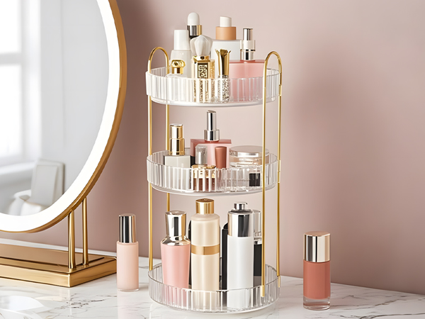 360° Rotating Makeup Organizer