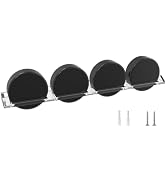 FEYRUN Clear Hockey Pucks Wall Display for 4 Pucks, Premium Acrylic Showcase for Autographed Souv...