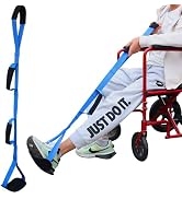 Yasdyri 39 Inch Long Leg Lifter with Padded Hand Grips and Feet Loop, Rigid Leg Lifter Strap Afte...