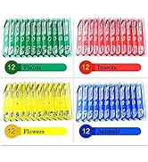 Jiusion 48Pcs Prepared Microscope Slides Specimen Animals Insects Plants Flowers Sample Biologica...