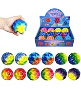 YVBBHE 12 PCS Large Bouncy Ball, Colorful Big Super Bounce Toy,Extreme High Bouncing Balls for Ki...