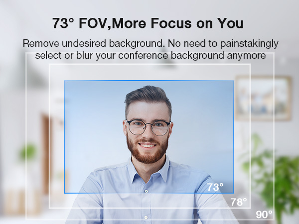 Webcam 4k with 73° FOV Perfect for Personal Use