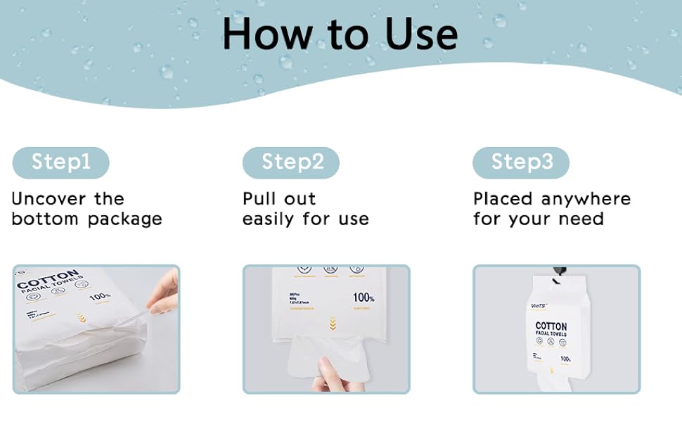 cotton facial towel for home care