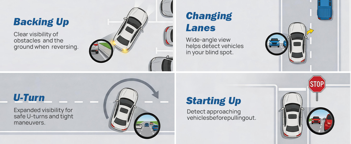 blind spot mirrors 2 pack