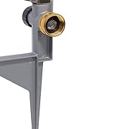 Impact Sprinkler Head on Metal Step Spike