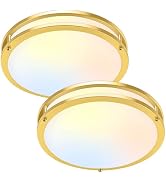 Brightever 13 Inch LED Ceiling Light Fixture, 36W 4400Lm Flush Mount Ceiling Lights, Dimmable 5CC...