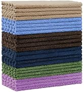 Kitinjoy 24 Pack Kitchen Dish Cloths, Super Soft and Absorbent Dish Cloths, Coral Velvet Microfib...