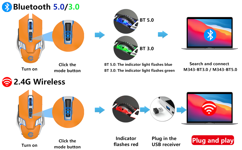 Easy switch between three devices