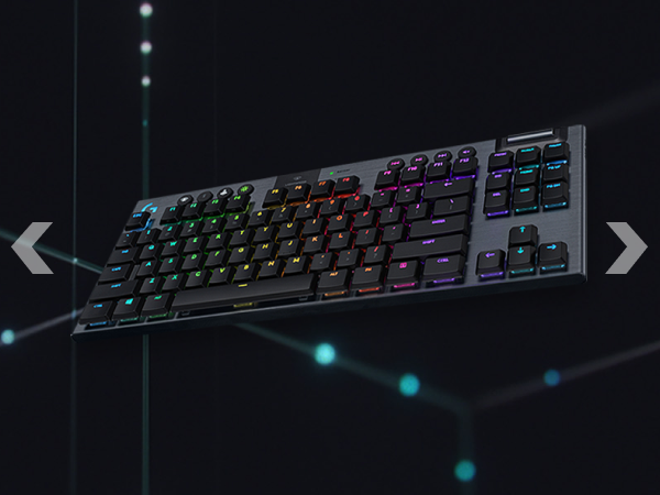 An angle image of G915 TKL keyboard