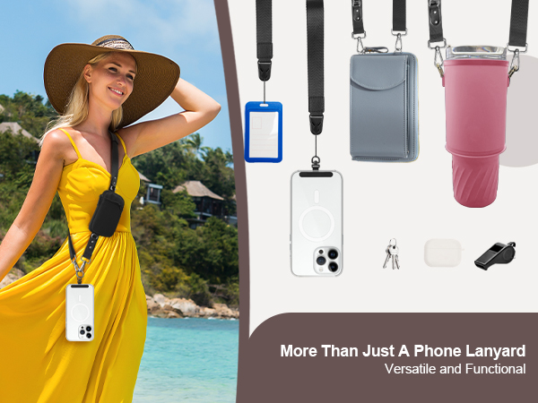 clip and go strap for phone with wallet crossbody