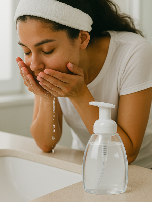 hand soap dispenser pump bottle liquid plastic container refillable foam toiletries clear body