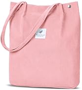 WantGor Large Corduroy Totes Bag Women's Casual Purses Work Handbags Big Capacity Shopping Bag