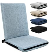 FASTMOMENT Floor Chair with Back Support Adjustable Meditation Chair with 14 Positions Portable G...