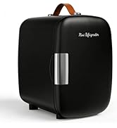 NEWBULIG Mini Fridge for Bedroom, Office & Car, Portable 4L/4.23QT Mini Refrigerator for Skincare...