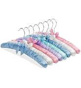 Whitmor Satin Pastel-Set of 8 Padded Hanger, 8 Count, 1.50 x 15.63 x 7.0 inches