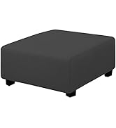 Easy-Going Stretch Square Ottoman Cover 40x40x15 inch Folding Storage Stool Furniture Protector S...