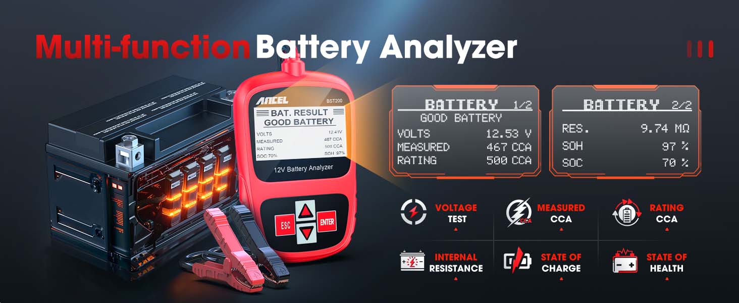 BST200 car battery tester