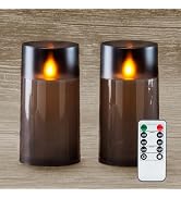 Homemory Realistic Flickering Flameless Candles with Dancing Flame, LED Candles, Battery Operated...