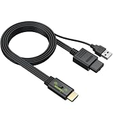 LiNKFOR N64 to HDMI Converter, CVBS Adapter for N64 NGC SNES, PAL/NTSC | Comes with 16:9/4:3 scre...