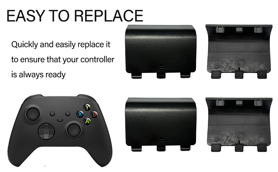 4 Pack Battery Back Cover for Xbox Series X Controller