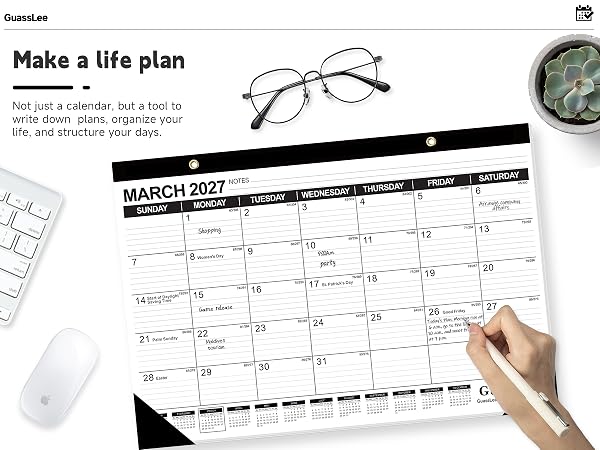 desk calendar 2026-2027