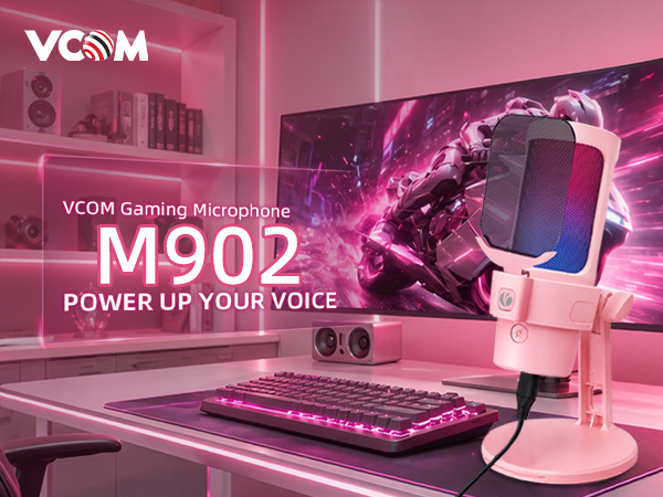 Gaming Microphone Pink