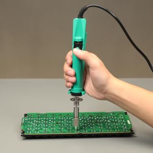 using YIHUA 929D-VI desolder through-hole components quickly