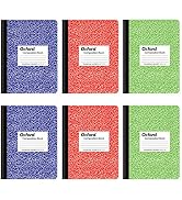 Oxford Composition Notebook 6 Pack, College Ruled Paper, 9-3/4 x 7-1/2 Inches, 100 Sheets, Assort...