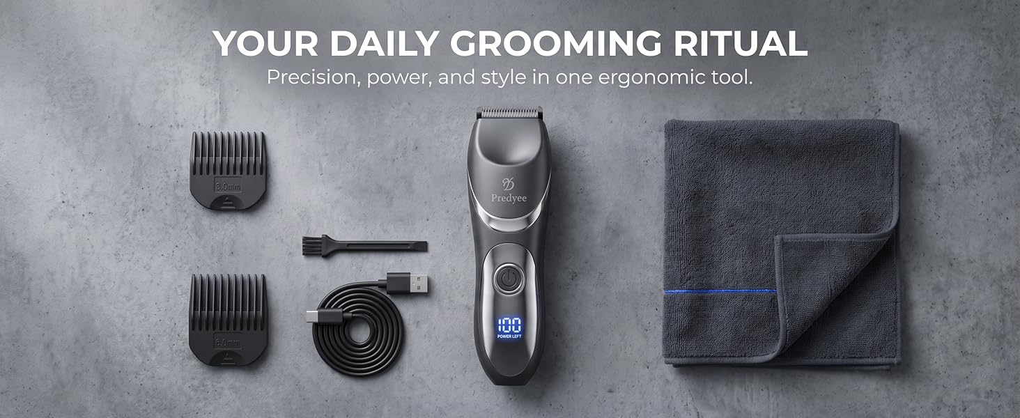Predyee Men's Body and Groin Trimmer