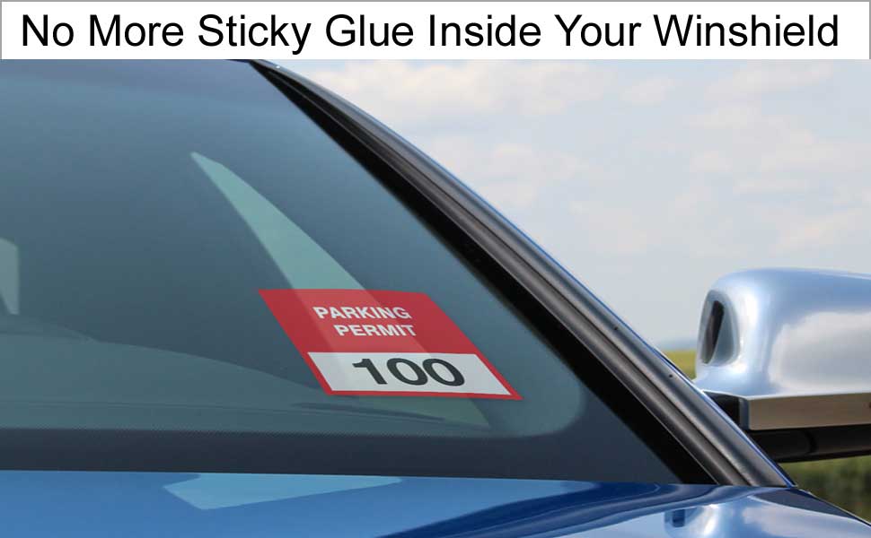 Windshiled sticker applicator holder