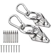 TooTaci Hammock Hook Heavy Duty, 1100lb Capacity Hammock Hanging Kit, 304 Stainless Steel Ceiling...