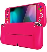PlayVital ZealProtect Soft Protective Case for Nintendo Switch OLED, Flexible Protector Joycon Gr...