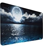 Naukay Large Mouse Pad, 31.5x15.7x0.12 inch Large Extended Computer Keyboard Mouse Mat, Water Res...