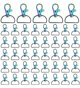 30pcs Swivel Snap Hook D Ring,Metal Swivel Clasps Lobster Lanyard Clasp Swivel Clasps Claw Lobste...