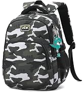 Camo Kids Backpacks for Boys, Water-resistant Camouflage Preschool Kindergarten Boys Backpacks Bo...