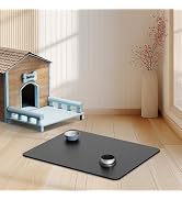 ZLR Dog Food Mat for Water Bowl - Absorbent Pet Feeding Mat for Floor Waterproof - Silicone Cat F...
