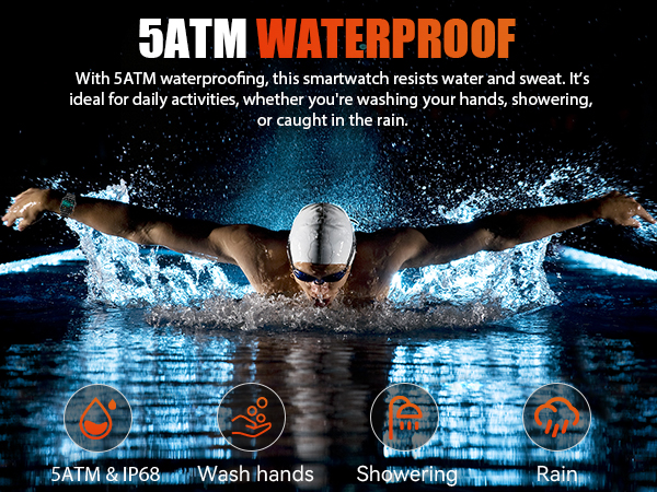 waterproof smart watch for men