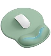 Mouse Pad with Wrist Rest, Ergonomic Mouse Pads for Desk, Office Non-Slip Mousepad with Gel Wrist...