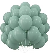 Sage Green Balloons Double Stuffed, 50Pcs Avocado Pastel Green Party Balloons, Eucalyptus Olive G...
