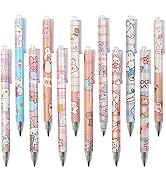 Maikedepot Cute Infinity Pencil, 12pcs Retractable Everlasting Pencils Cartoon Forever Magic Penc...