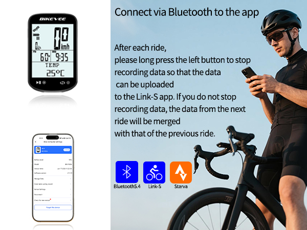 GPS Bike Computer Wireless