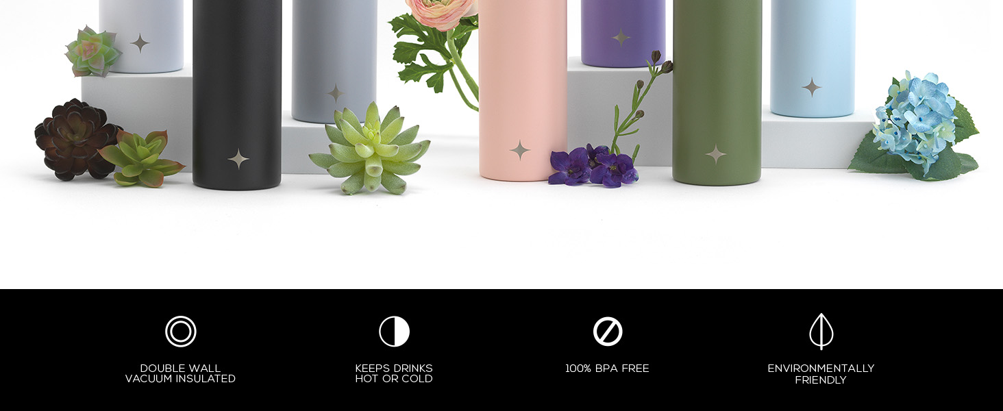 Joyjolt Stainless Steel Water Bottle